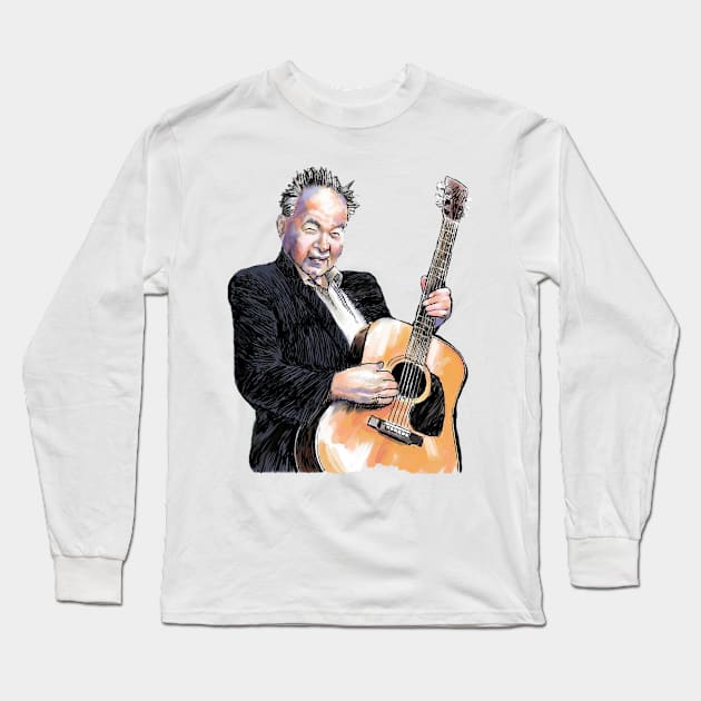 john prine Long Sleeve T-Shirt by Cupangmegan